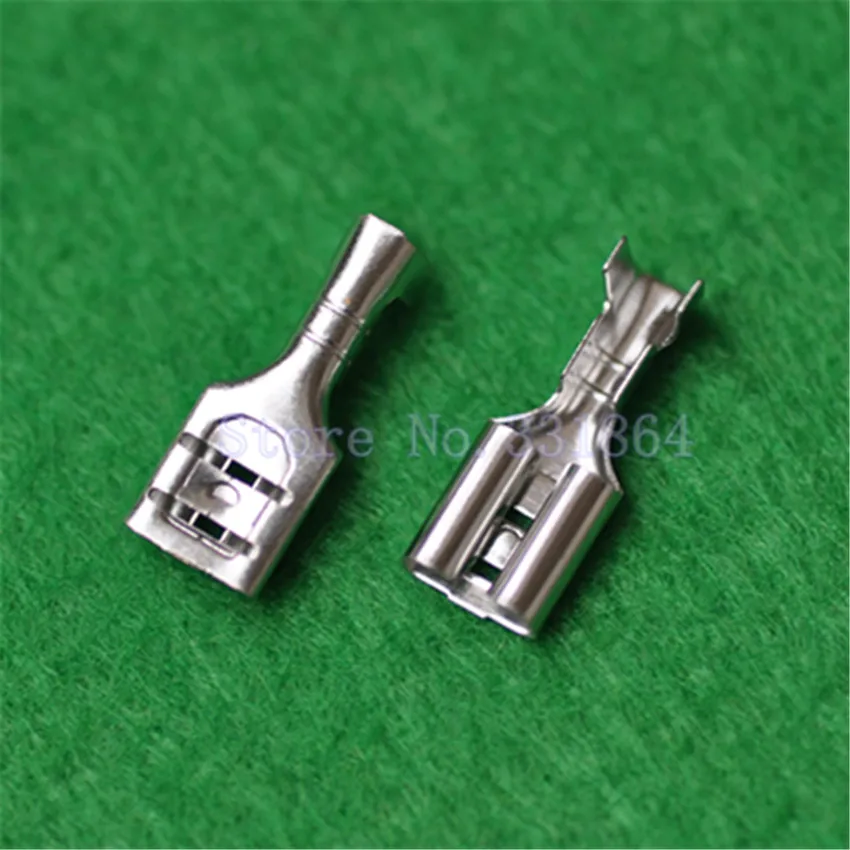 

6.3mm Terminals Cold Presses Terminals Plugs Terminals Crimp free shipping 100pcs