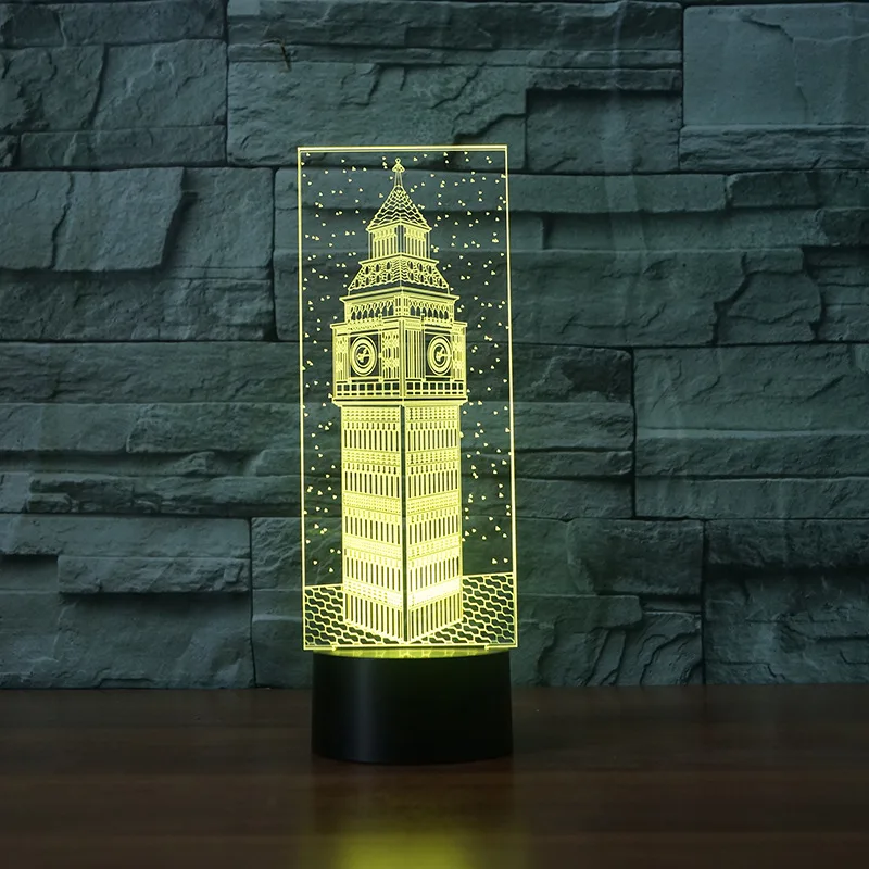 Светодиодная лампа Big Ben Touch креативный милый мультяшный детские игрушки 3d
