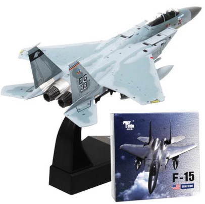 1/100 масштаб F14 F15 сплав литье под давлением США военно-морского флота на основе самолета истребитель игрушки для детей Подарки Новая Розничная коробка - Цвет: F15