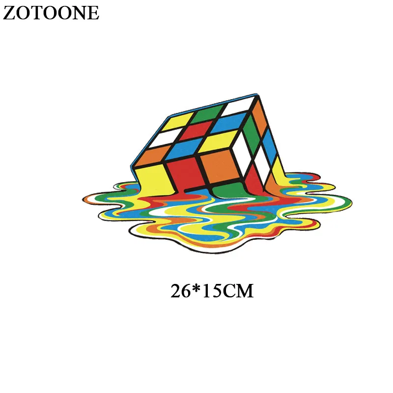 ZOTOONE Мода power Cube Железо на патч платье Толстовка термопресс аппликация А-уровня стираемые наклейки термопередачи DIY E
