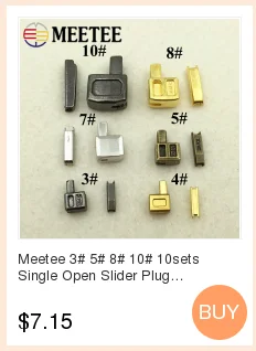 5 шт. Meetee 3#5#20 см закрытые Металлические молнии бронзовые зубы для карманных брюк сумка портной DIY Швейные Инструменты Аксессуары для одежды