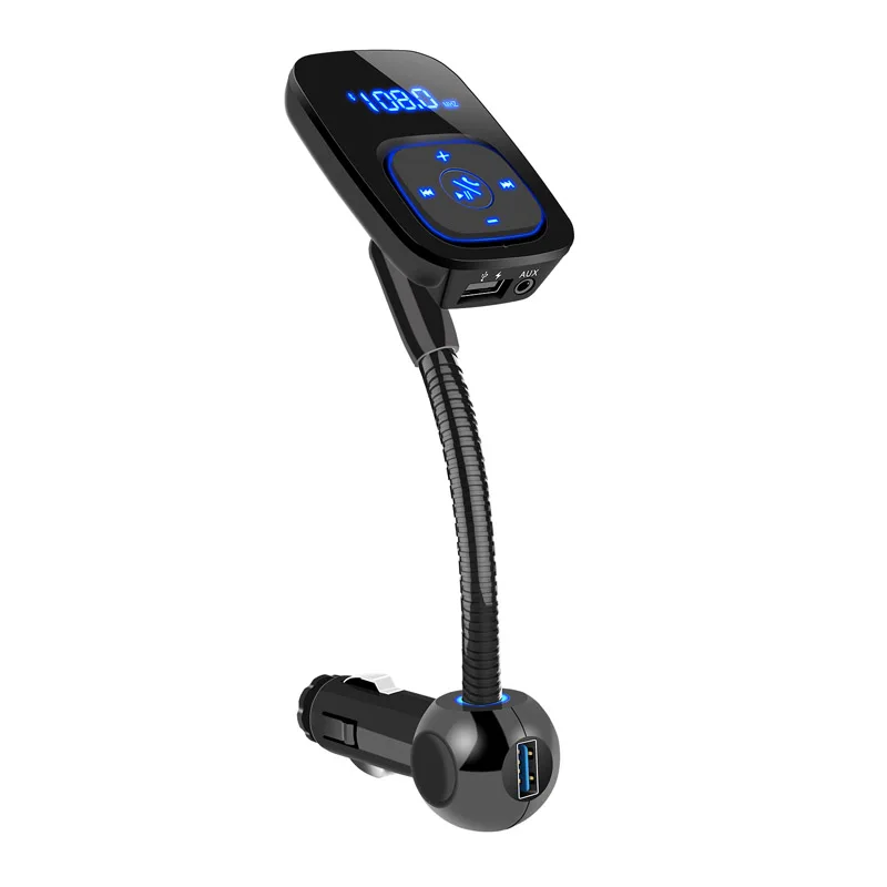 Bluetooth автомобильный набор, Handsfree, FM передатчик, Беспроводной Bluetooth A2DP AUX 3,5 мм аудио MP3 музыкальный плеер двойной зарядное устройство usb