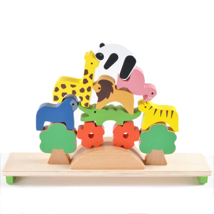 Chanycore Детские Обучающие деревянные игрушки искусственная балансировка животных
