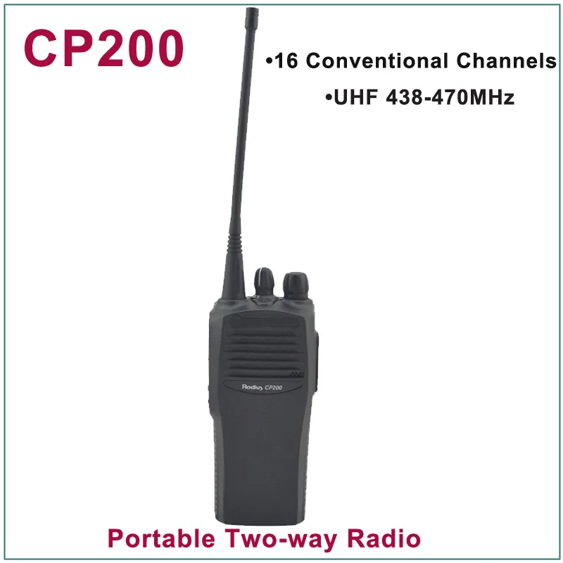 

Brand New CP200 UHF 438-470MHz 16 Conventional Channels Portable Two-Way Radio(for motorola)