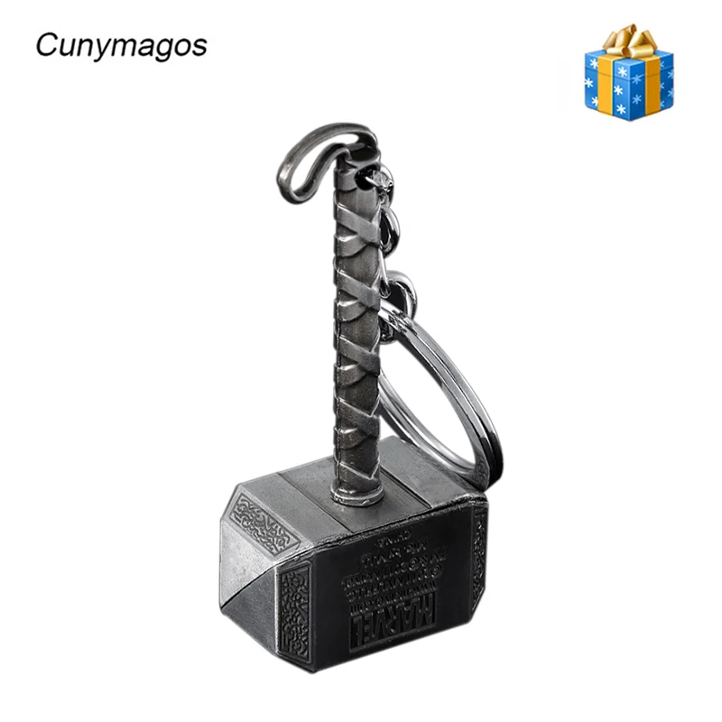 Мстители Marvel Молот Мьёльнир брелок для автомобиля Стайлинг оловянный игрушка