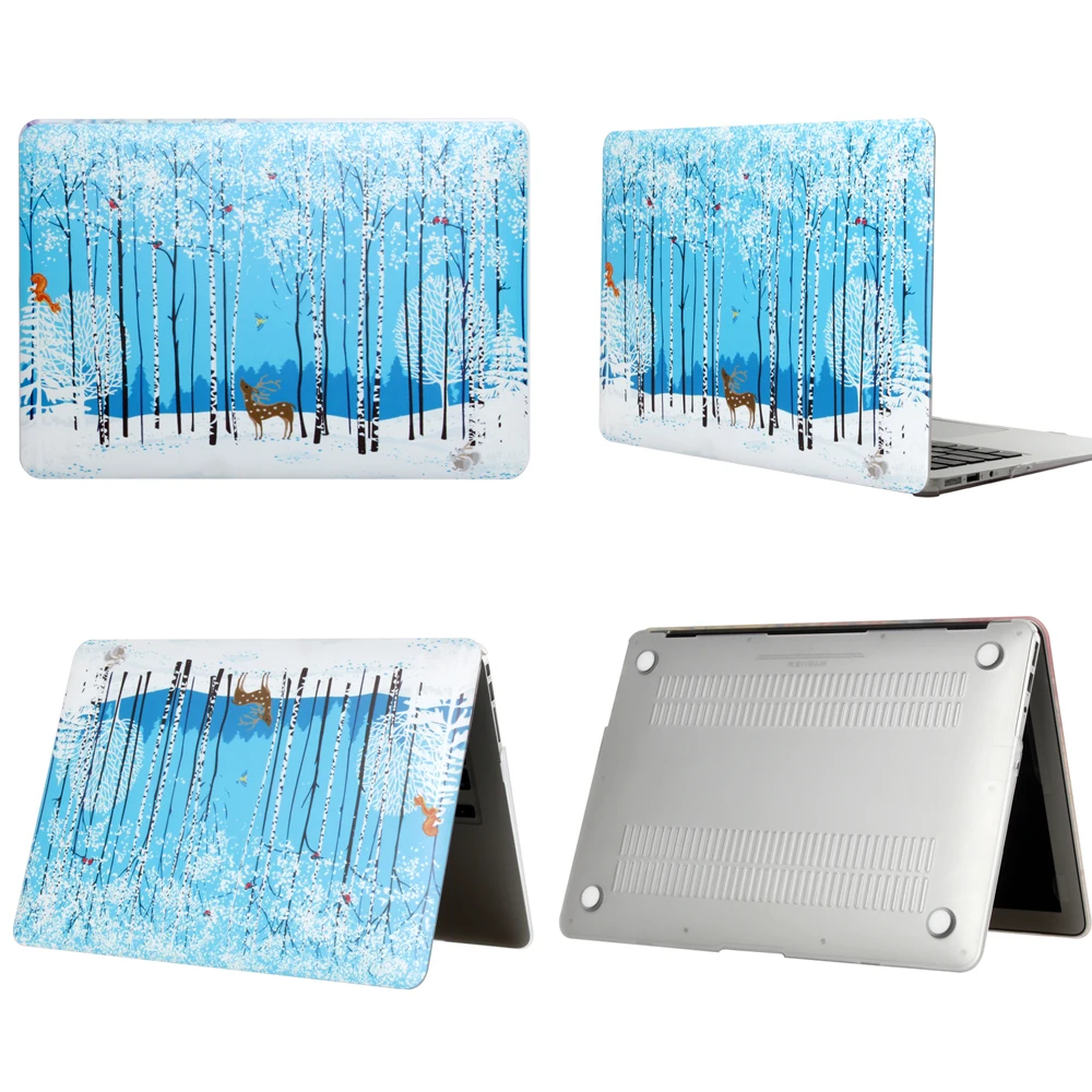 Цветной чехол для ноутбука Apple macbook Air Pro retina 11 12 13 15 для Mac 13,3 Новинка Pro 16 дюймов с сенсорной панелью+ чехол для клавиатуры