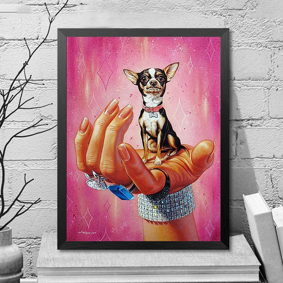 EverShine 5D DIY Diamond Painting Animals Picture Of Rhinestones Embroidery Full Display Dog Mosaic Wall Decor|Алмазная мозаика и