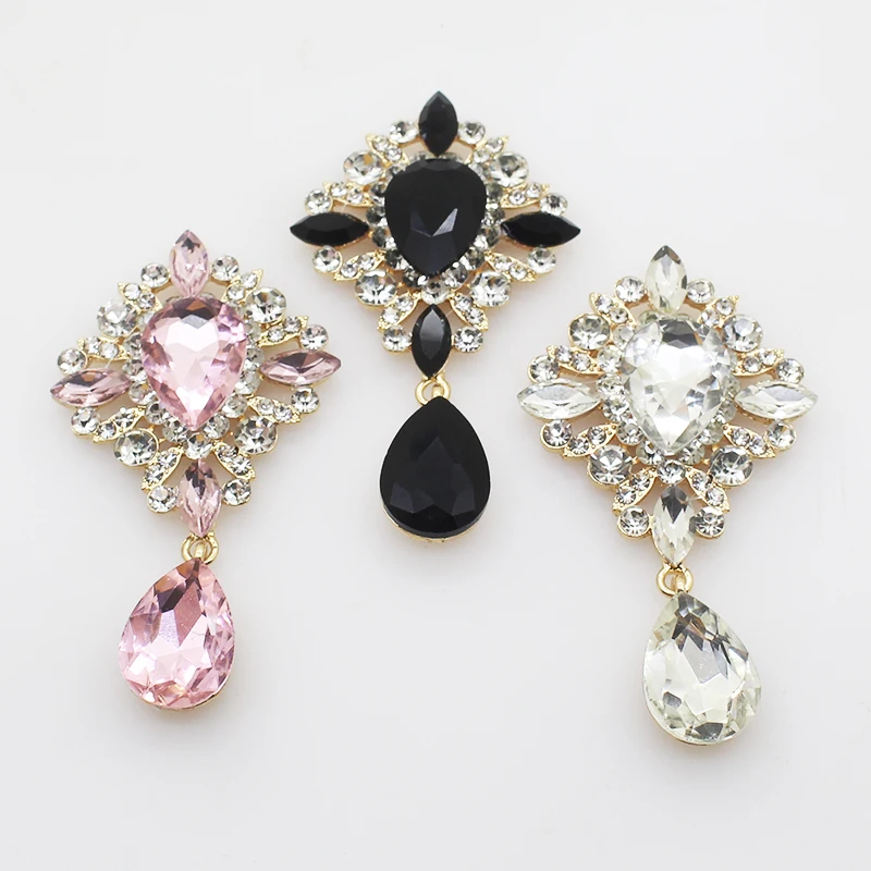 Новая разноцветная подвеска стеклянные металлические пуговицы 2 шт./лот брошь с