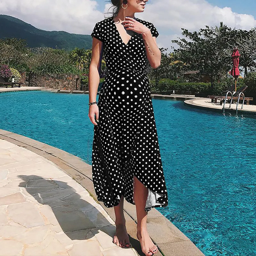 Летние женские платья для грудного вскармливания Элегантное повседневное