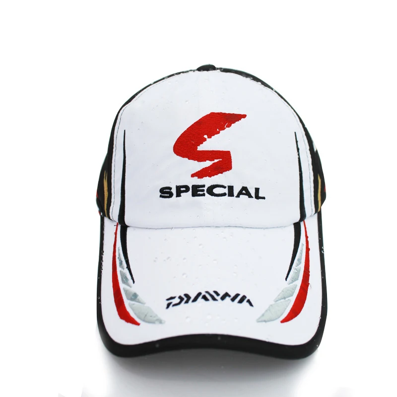 Baseball Fishermen Hat Adjustable Waterproof and Breathable Fishing DaEwa Japan Sunshade Cap Black And White cap | Спорт и