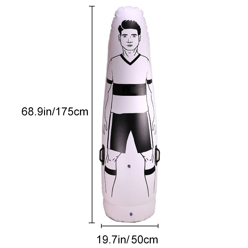 

1.75m Adult Inflatable Football Training Goal Keeper Tumbler Air Soccer Train Dummy Tool PVC Inflatable Tumbler Wall