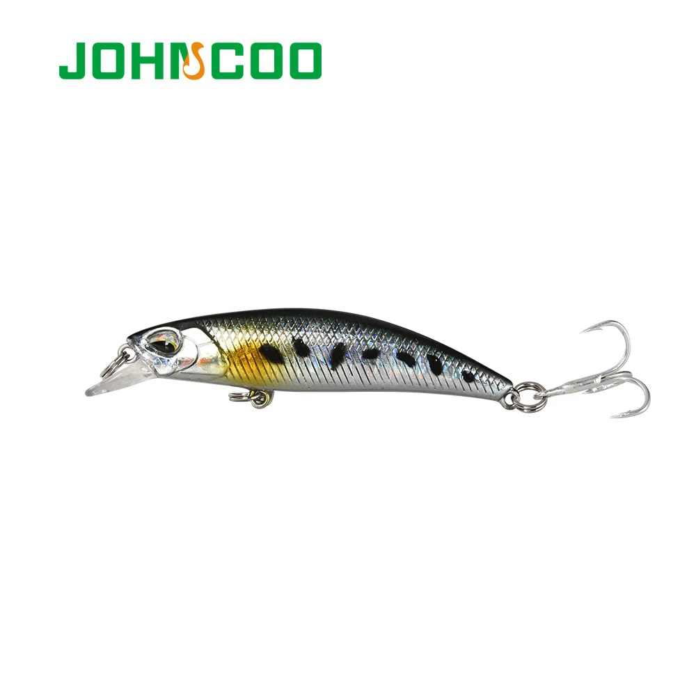 JOHNCOO Sinking Minnow Wobbler 60mm 4.5g Hard Fishing Lure Crankbait Pike Bass Baits Tackle Peche | Спорт и развлечения