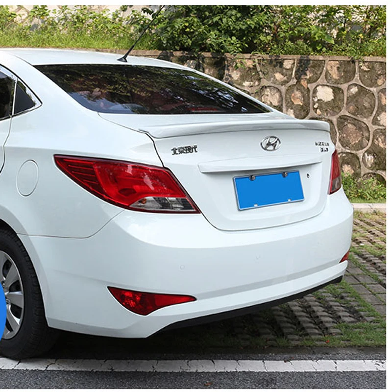 Спойлер для Hyundai Verna accent спойлер из АБС материала заднего крыла автомобиля задний