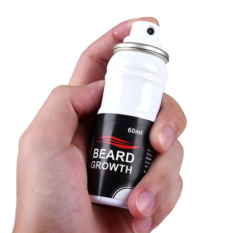 Оригинальный спрей для роста бороды 60 мл стимулятор 100% натуральный ускорения
