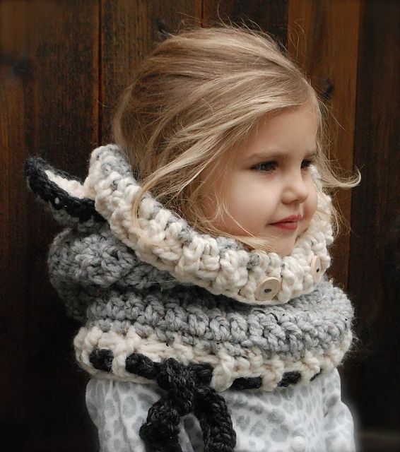 Детская шапка шарфы теплый реквизит для фотосессии зимняя вязаная шерстяная с