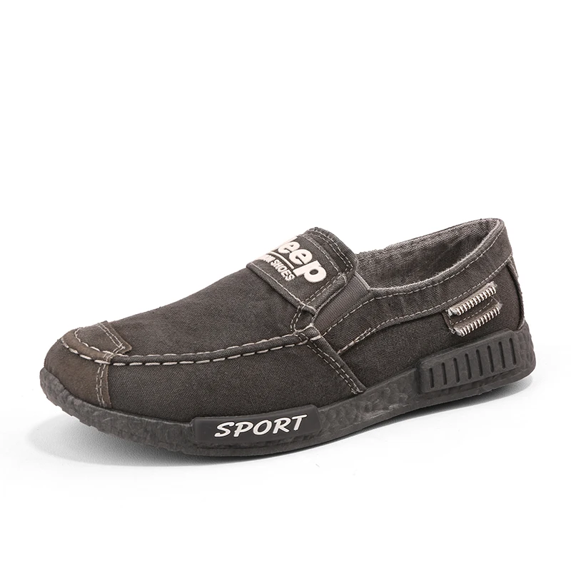 Fashion Mens Casual Shoes Rubber Slip On Loafers Men Autumn Winter Canvas Driving Brand Zapatillas Hombre Zapatos | Обувь