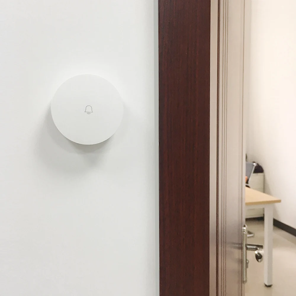 Беспроводной дверной звонок Xiaomi Mijia Linptech Wi-Fi с функцией интеллектуального управления памятью от Mijia 110-240 В переменного тока