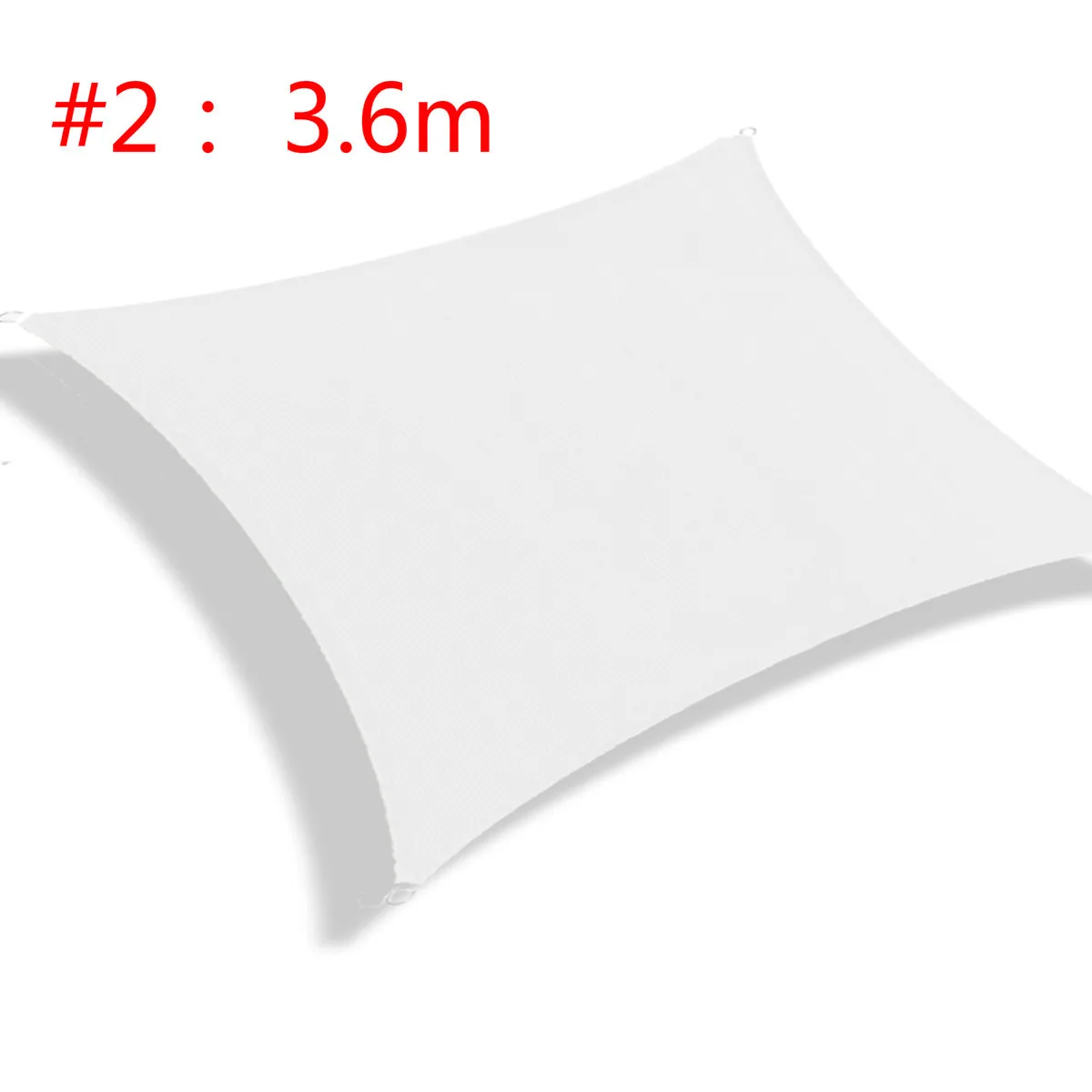 white Square 3.6m 4x3/3,6/3/2 m Треугольники/площадь/прямоугольник Защита от ультрафиолетовых лучей Водонепроницаемый полиэфирная ткань для отдыха на открытом воздухе солнце экран теневые паруса сетчатые навесы - Цвет: white Square 3.6m