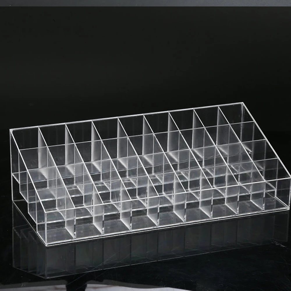 

36/40 Grid Acrylic Makeup Organizer Lipstick Beauty Lipgloss Holder Display Case Compact Container Storage Divider Cosmetic Case