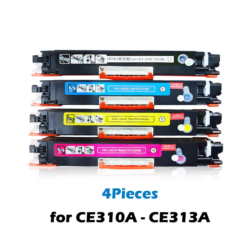 Совместимый цветной тонер-картридж CE310 CE310A 311A 312A 313A для  принтеров HP LaserJet Pro CP1025 M275 100 цветов MFP M175a M175nw |  Компьютеры и офис | АлиЭкспресс