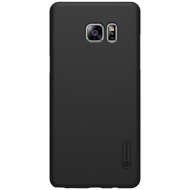 Для Galaxy 7 Note fe чехол Nillkin Матовый Щит Жесткий ПК Матовая сумка для телефона чехол для samsung Galaxy 7 Note fe Fun Edition - Цвет: black