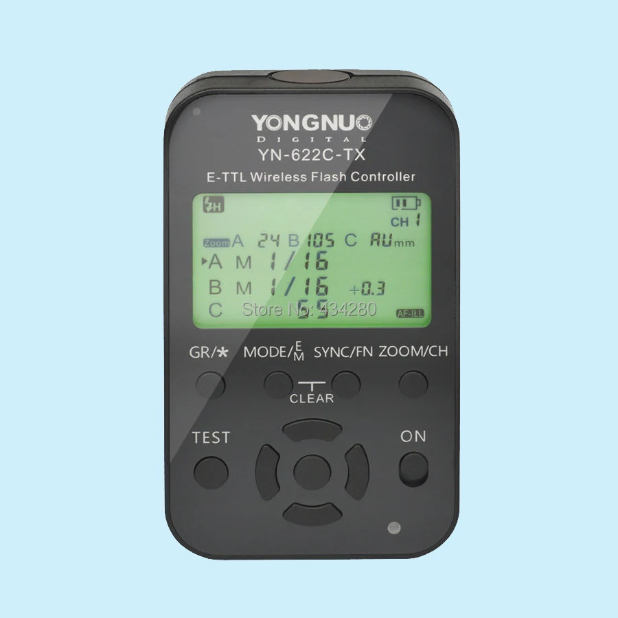 Высокоскоростной контроллер вспышки Yongnuo 1/8000s с ЖК-дисплеем беспроводной ETTL