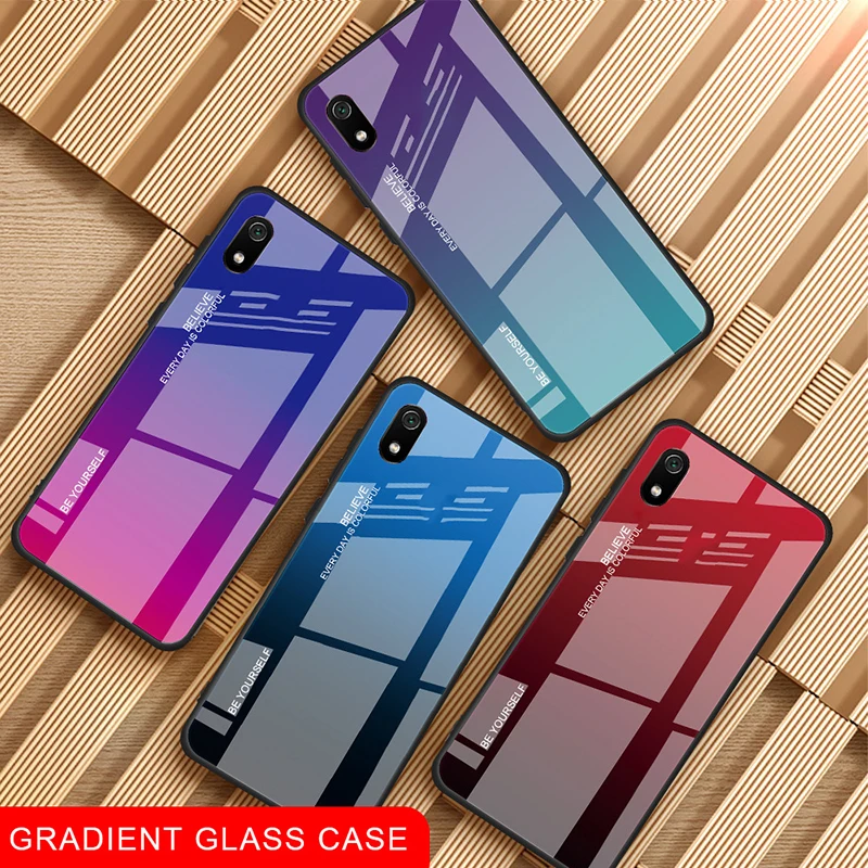 Жесткий Чехол для спортивной камеры Xiao mi Red mi 7A чехол закаленное Стекло полностью защищающий чехол мягкий тпт армированный чехол для телефона из поликарбоната и чехол для телефона на mi 9T Red mi k20 Pro 6A 7 A