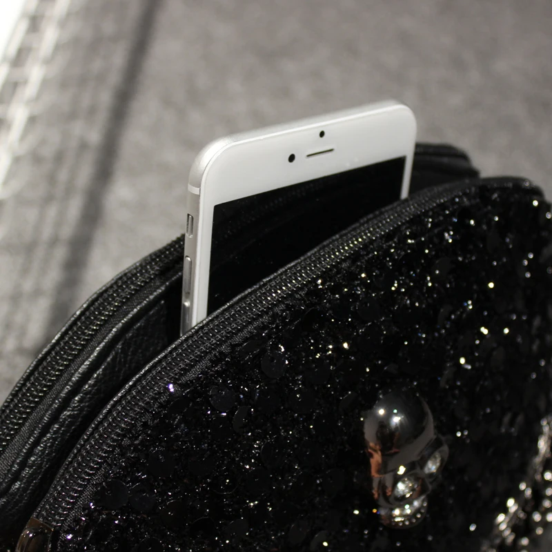 Женская сумка-мессенджер из ПУ кожи с цепочкой и кисточкой | Багаж сумки