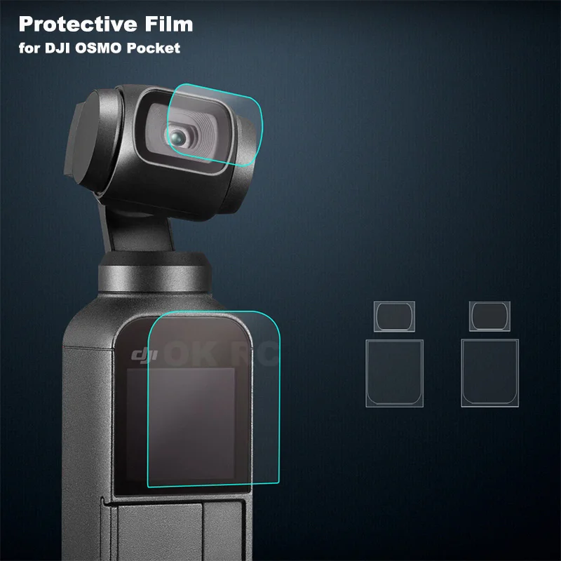 Защитная пленка для DJI OSMO Pocket из стекловолокна пленка для экрана Gimbal объектив камеры защитная пленка комплект DJI OSMO карманные аксессуары