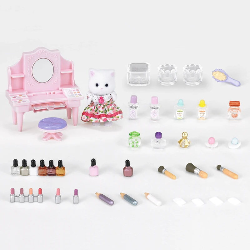 Sylvanian семейный косметический набор модный кукольный домик с мехом животных
