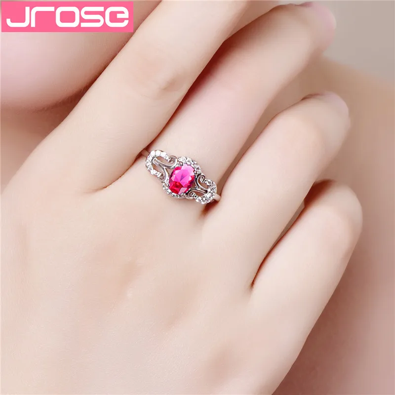 Женское серебряное кольцо с фианитом JROSE подарочное ювелирное изделие для
