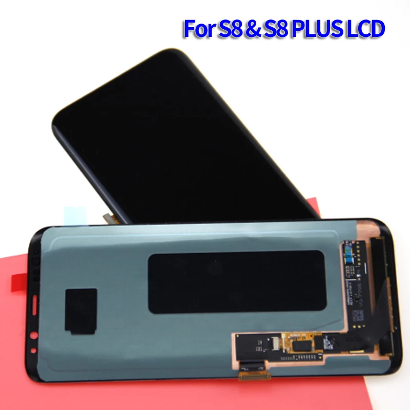 ЖК экран для samsung Galaxy S8 Plus G955 G955F G950F G950U дисплей + лента|Экраны мобильных телефонов|