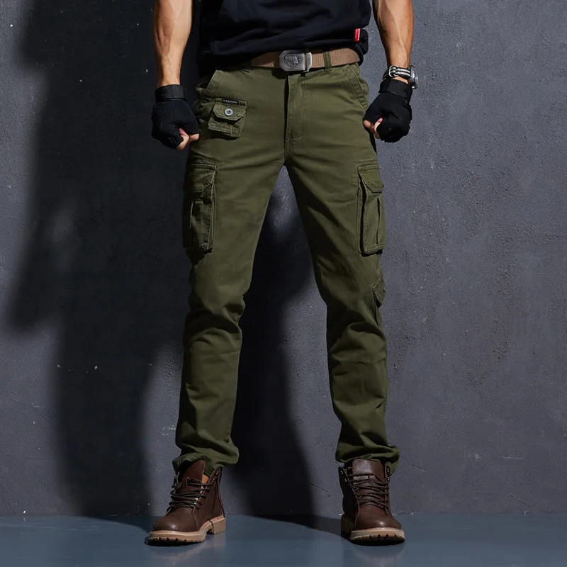 

2019 Spring Military Cargo Tactical Pants Cotton Casual Camouflage Trousers Men Pantalon Homme