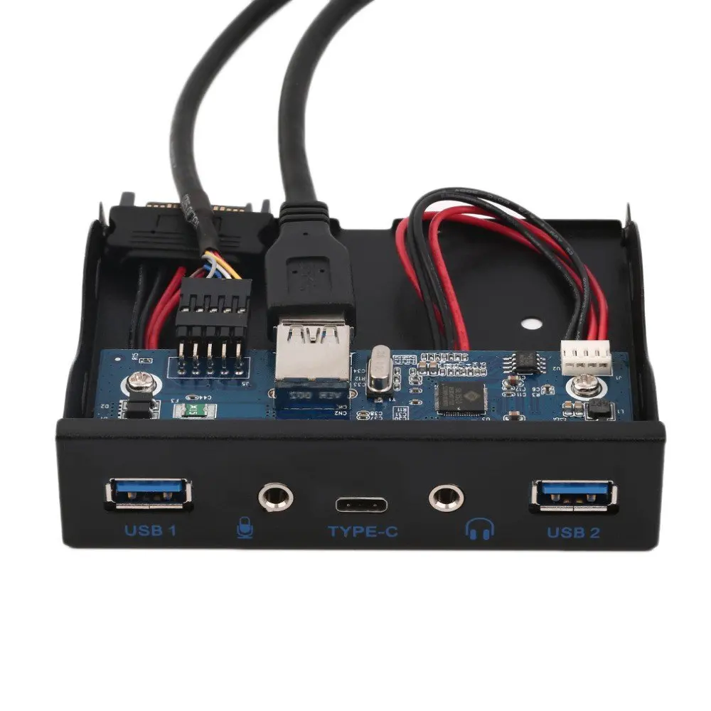 Дискета с 2 портами USB 3 0 входная панель 5 дюйма концентратор 1 HD аудиовыходом