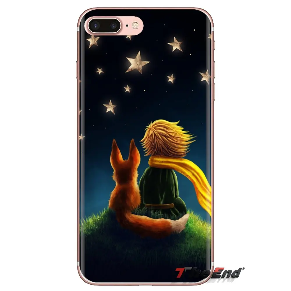 Мягкие прозрачные чехлы-книжки little prince fox для Samsung Galaxy S3 S4 S5 Mini S6 S7 Edge S8 S9 S10 Plus Note 3 4 5