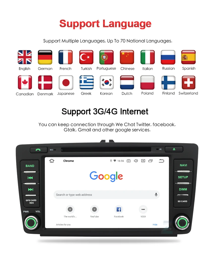 " ips Android 9,0 автомобильный DVD для Skoda Octavia 2 Octavia A5 Yeti радио gps навигация WiFi Аудио Видео Мультимедиа резервная камера