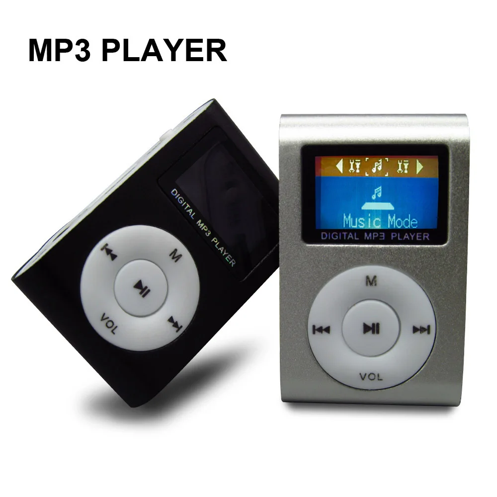 Портативный Медиа-Мини Hifi Клип Аудио Цифровые Mp 3 Музыка Mp3 ЖК-плеер Спорта