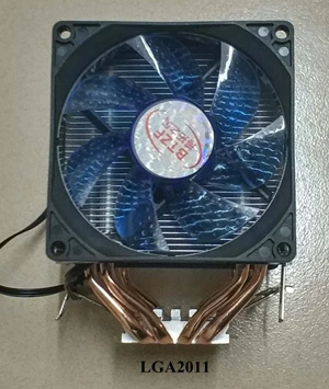 2 fan 2011 Для Intel 775/1150/1151/1155/1156/1366 2011 для AMD 4 теплотрубки двойная башня Процессор кулер 4Pin RGB светодиодный воздушное охлаждение бесшумный вентилятор радиатора - Цвет лезвия: 2 fan 2011