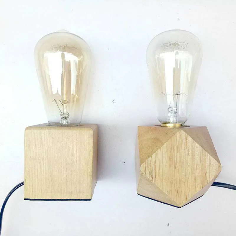 Винтажная настольная деревянная лампа накаливания 40 Вт 220 В|desk lamp|vintage desk lampdesk light |