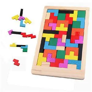 Обучающие Игрушки Tangram Brain Teaser детские деревянные пазлы|Пазлы| |