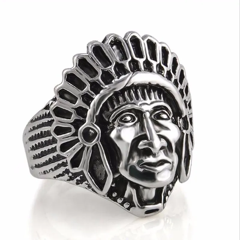 Преувеличенные мужские индийские Кольца для лица стимпанк Байкер Bague Античный Серебряный Тибетский тон Aneis мужские ювелирные изделия