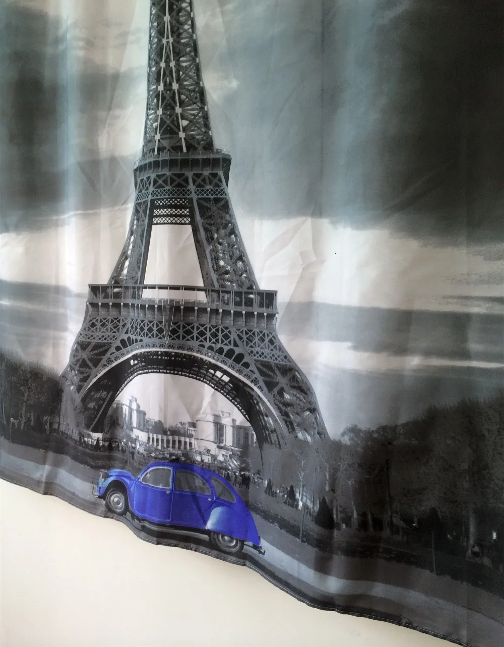 Парижские пейзажи Curtain занавеска для душа с изображением Эйфелевой башни