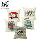 Письмо серии наволочка на подушку подушка для украшения дивана крышка размером 45*45 см льняная Подушка служебный автомобиль аксессуары