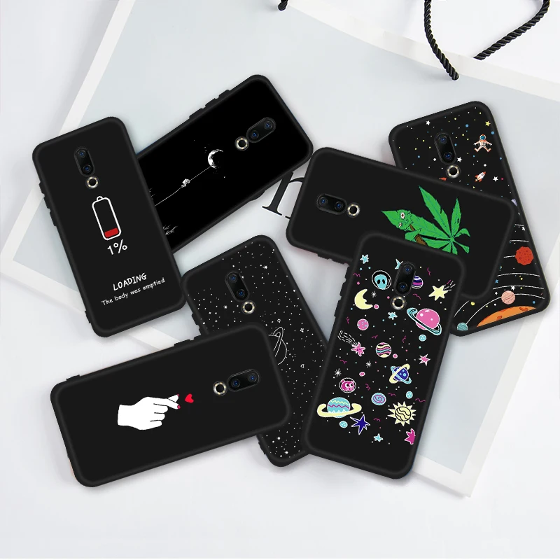 Мягкий силиконовый чехол для телефона Meizu M5 M6 Note 16 16X Snap710 16th Snap845 черный из ТПУ X8 8 M5S