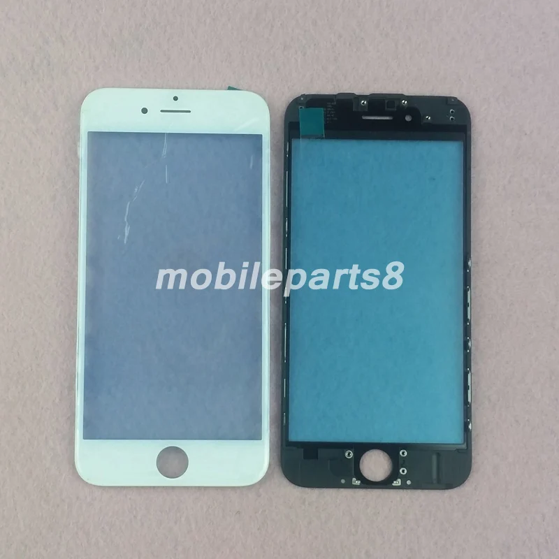 100 шт. DHL Бесплатная доставка Стекло с рамкой для iPhone 7 plus 5 &quotспереди Экран внешний