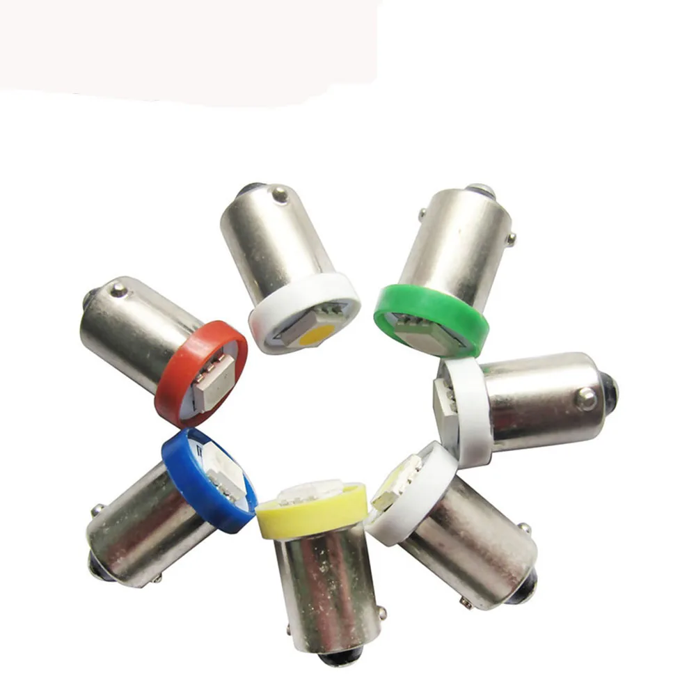 50 шт. 6,3 v AC Ba9s#44#47 штыковая база pinball led 5050SMD без привидений, не Мерцающая лампа pinball led теплый белый цвет - Испускаемый цвет: ba9sSMD-P-1B