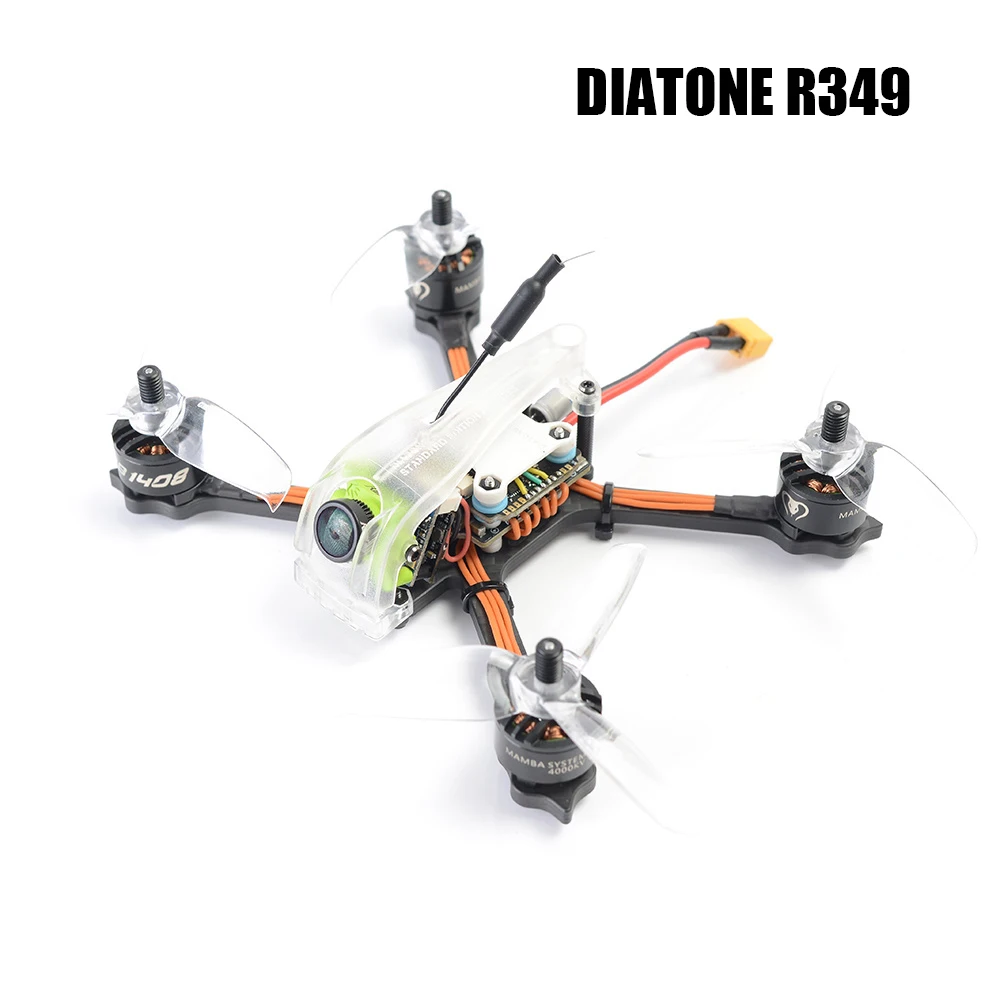 Гоночный Дрон Diatone Innovation 2019 GT R349 3 дюйма 135 мм 4S F4 OSD 25A RunCam Micro Swift TX200U FPV|Детали и