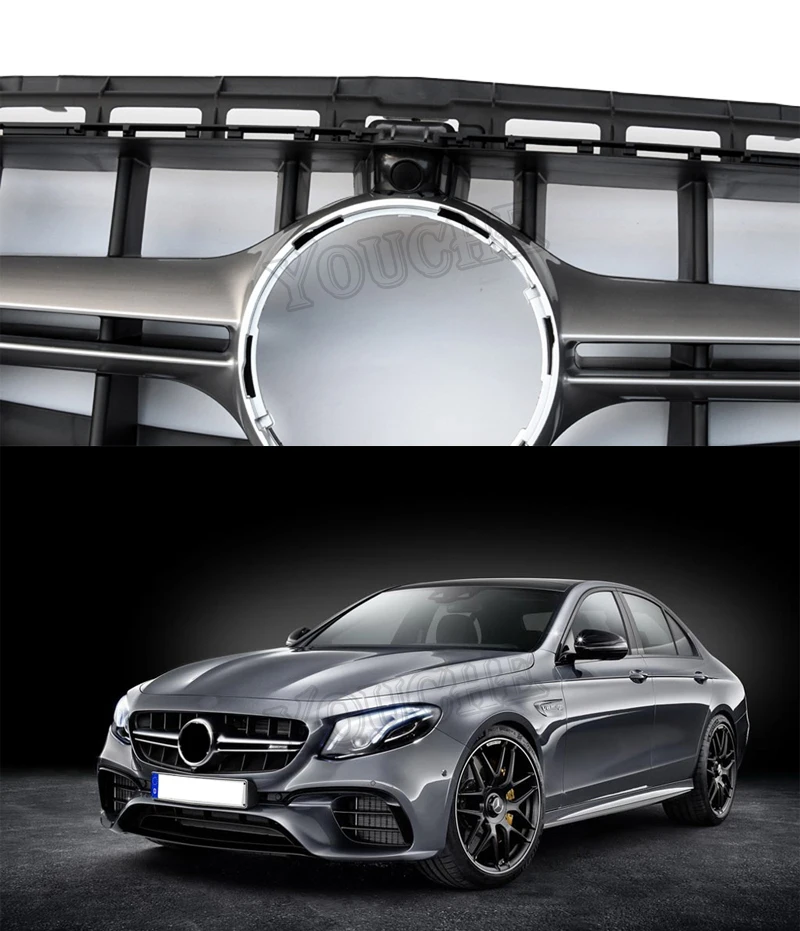 W213 E63 Решетка переднего бампера сетка E63 стиль гриль для Mercedes E класс салон+ E250 E300 E350 E400