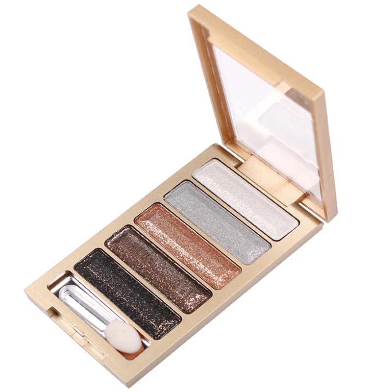 Тени для век матовые тени мерцающие 5 цветов долговечные макияж глаза дымчатые