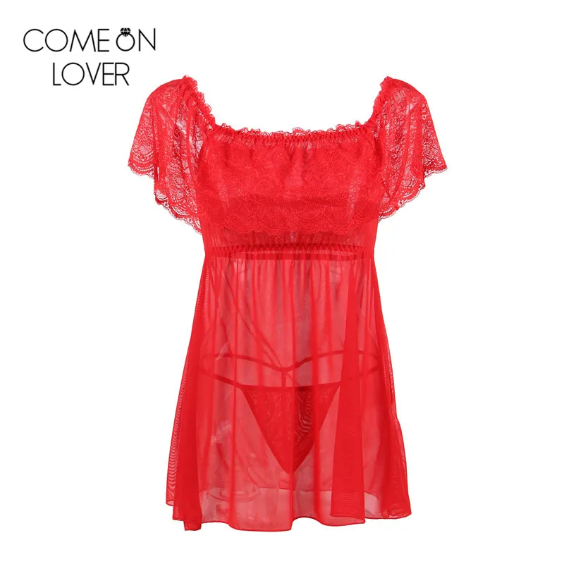 Comeonlover красное свадебное романтическое сексуальное нижнее белье Горячая babydoll